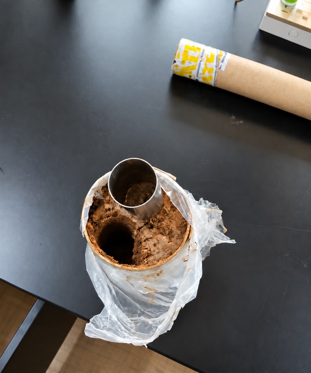 Soil sample received at the laboratory