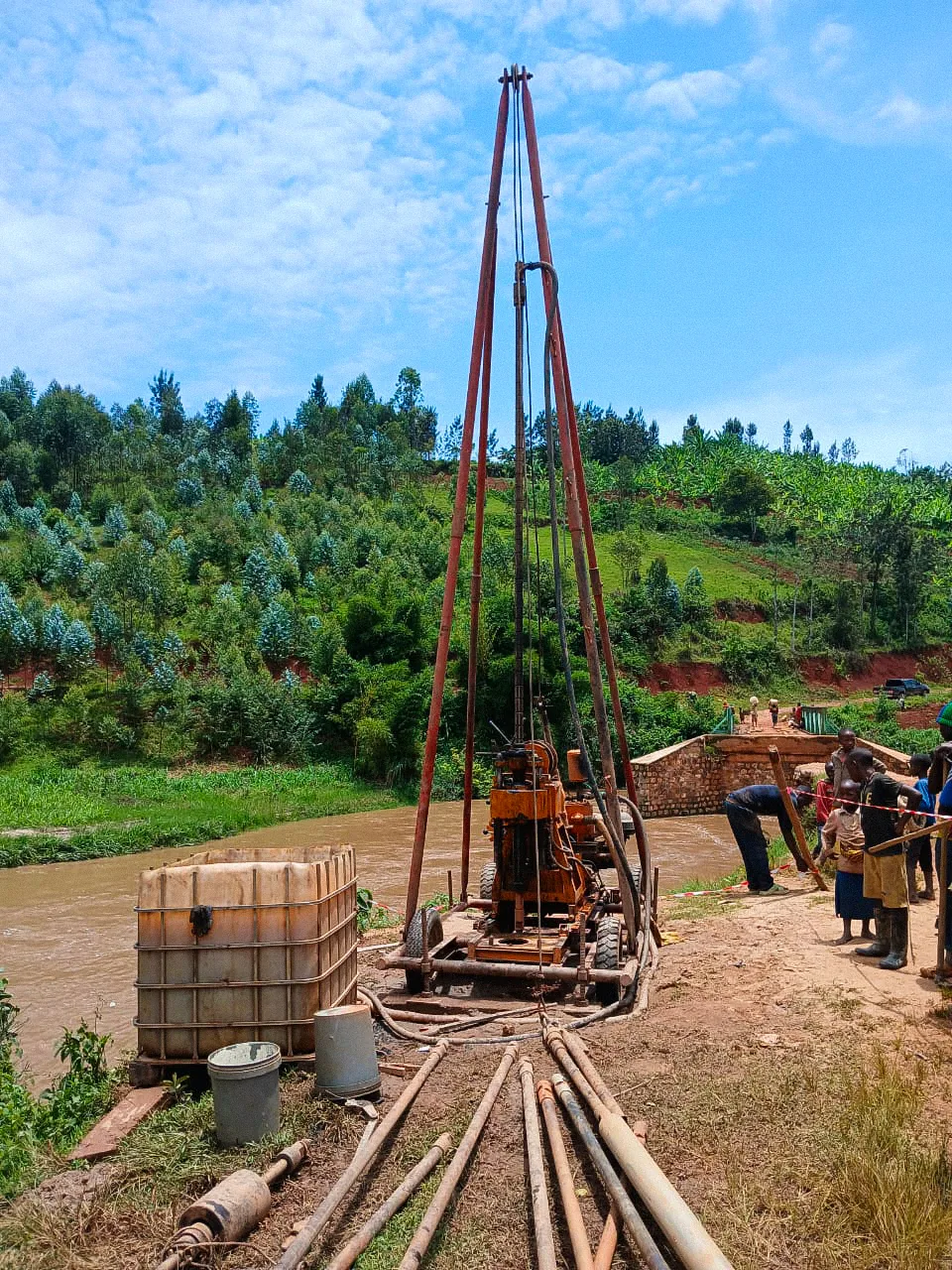 Rukarara Bridge site work, image 1