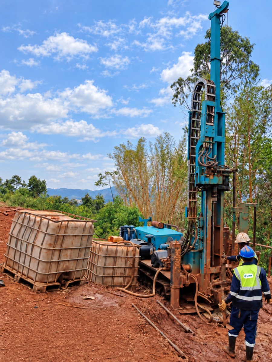 Drilling rig with site water tanks