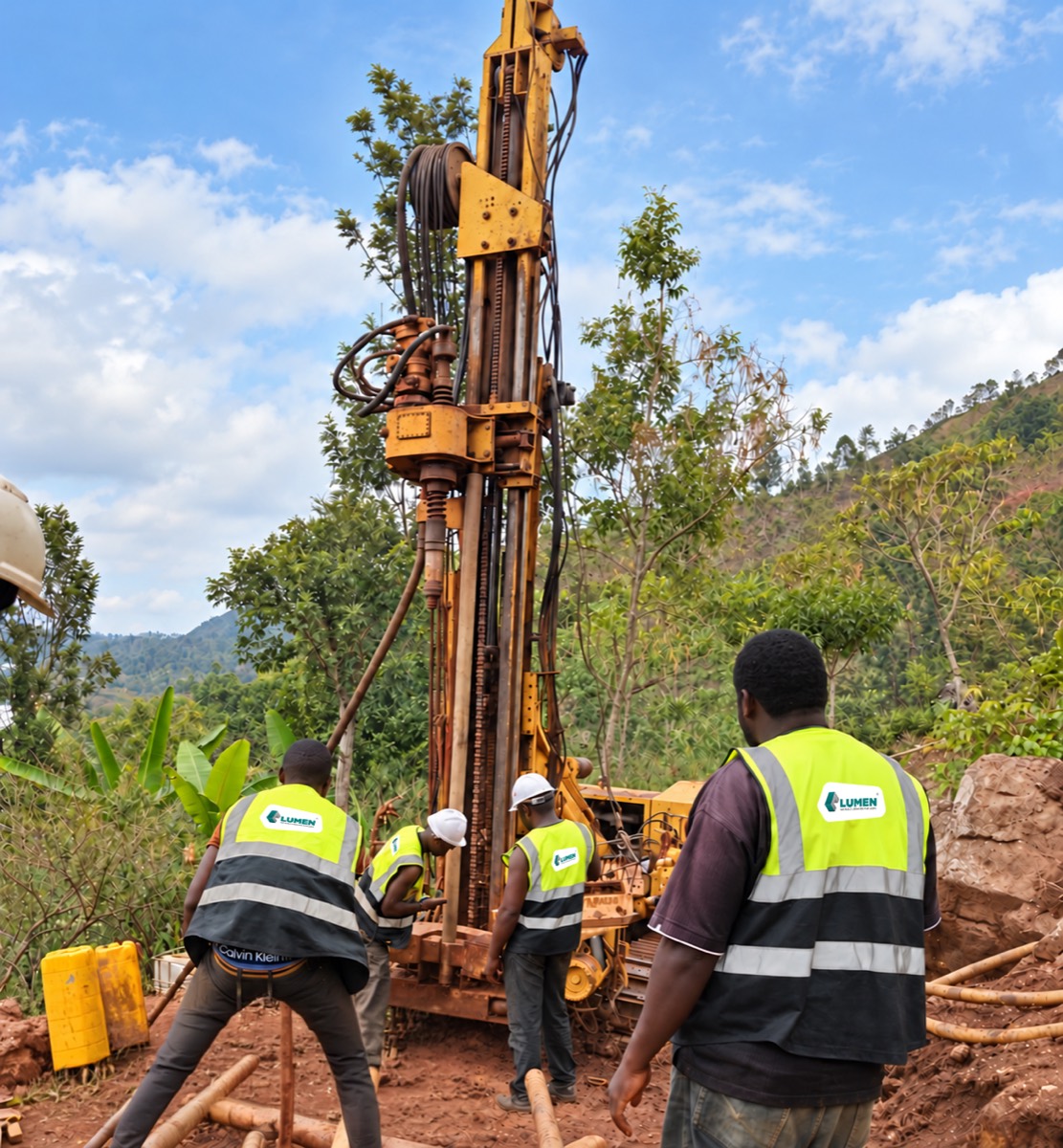 LUMEN field team at the drilling rig